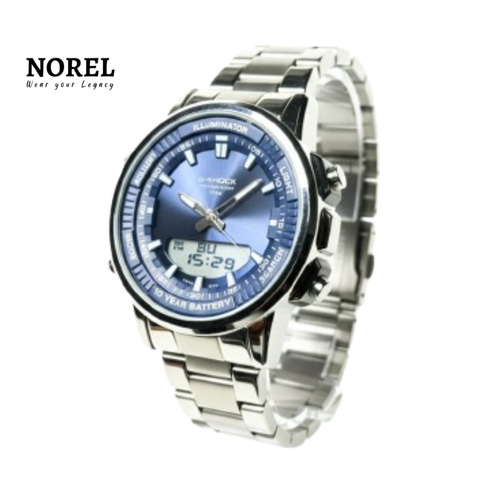 G-Shock Dual Display Chronograph Stainless Steel Watch - Blue