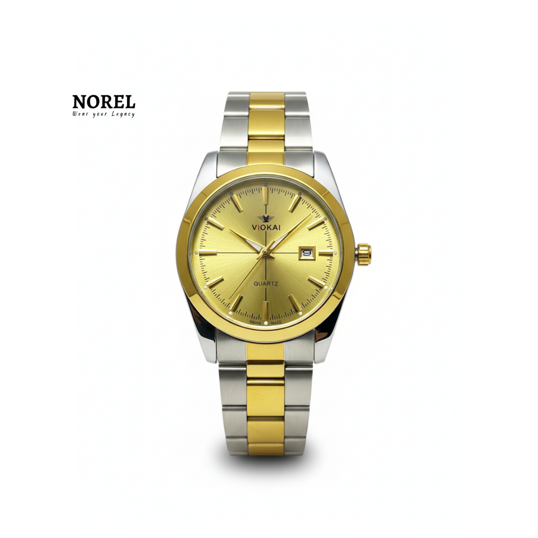 Viokai Stainless Steel Quartz Analog Watch
