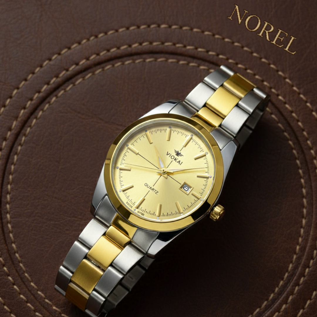 Viokai Stainless Steel Quartz Analog Watch