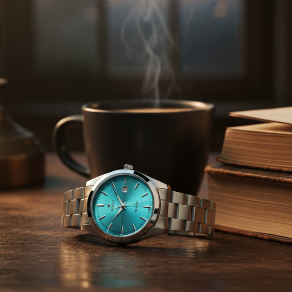 Viokai Stainless Steel Quartz Analog Watch