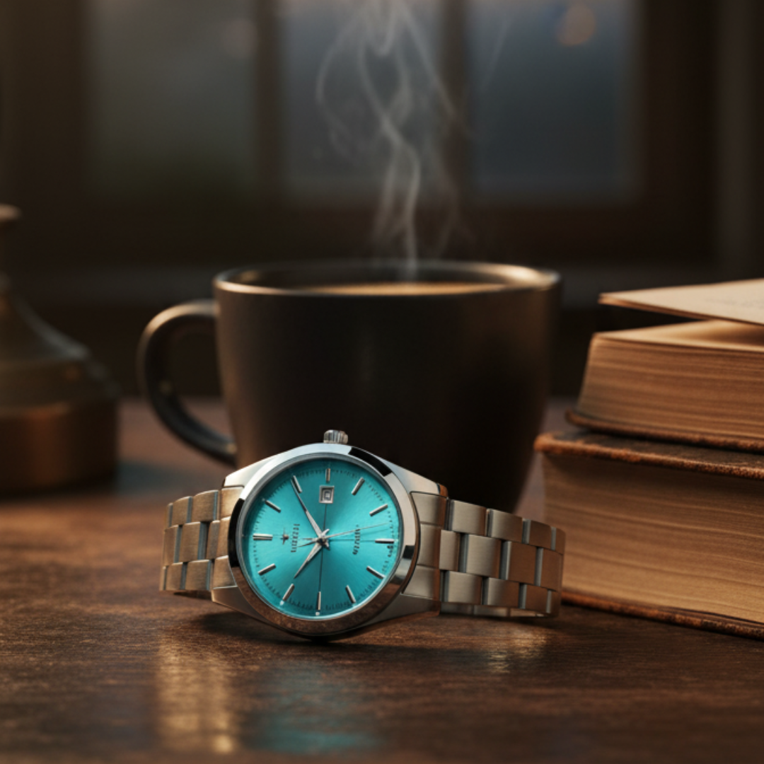 Viokai Stainless Steel Quartz Analog Watch