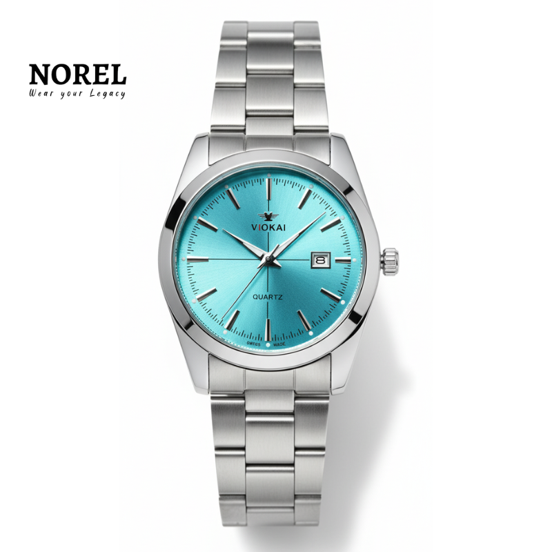 Viokai Stainless Steel Quartz Analog Watch - Blue