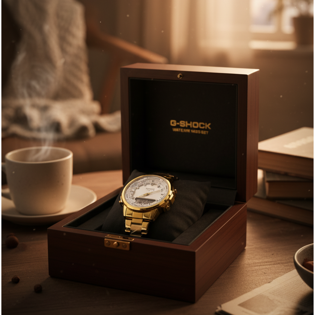 G-Shock Dual Display Chronograph Stainless Steel Watch